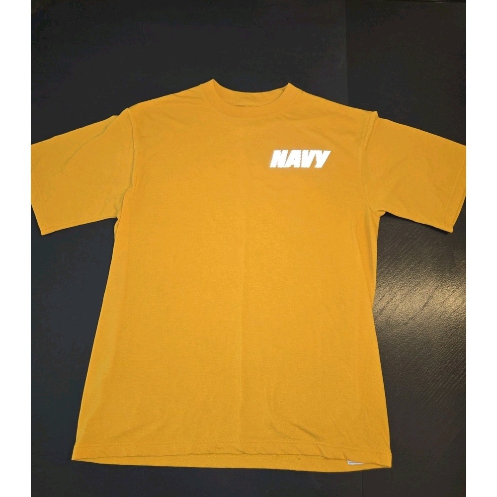 M.J. Soffe U.S. Navy Original Militaria Yellow T-Shirt Medium REFLECTIVE